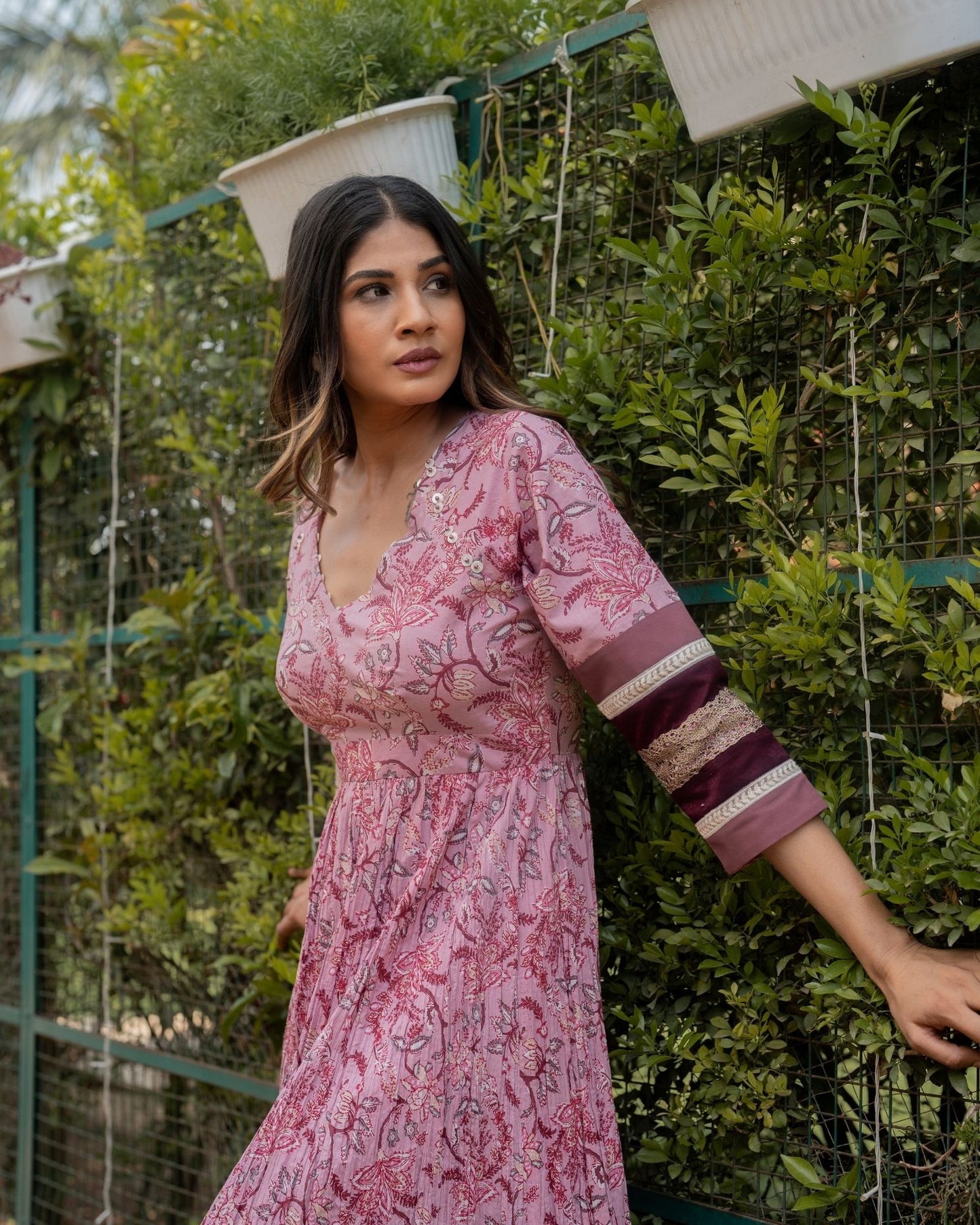 Crocus - Raspberry Pink Maxi Dress