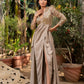 Dusk - Beige Gown Slit Dress
