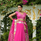 Kanehi - Hot Pink Lehenga Blouse & Dupatta Set