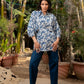 Euphorbia - Blue Printed Top and Pant