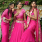 Kanehi - Hot Pink Lehenga Blouse & Dupatta Set