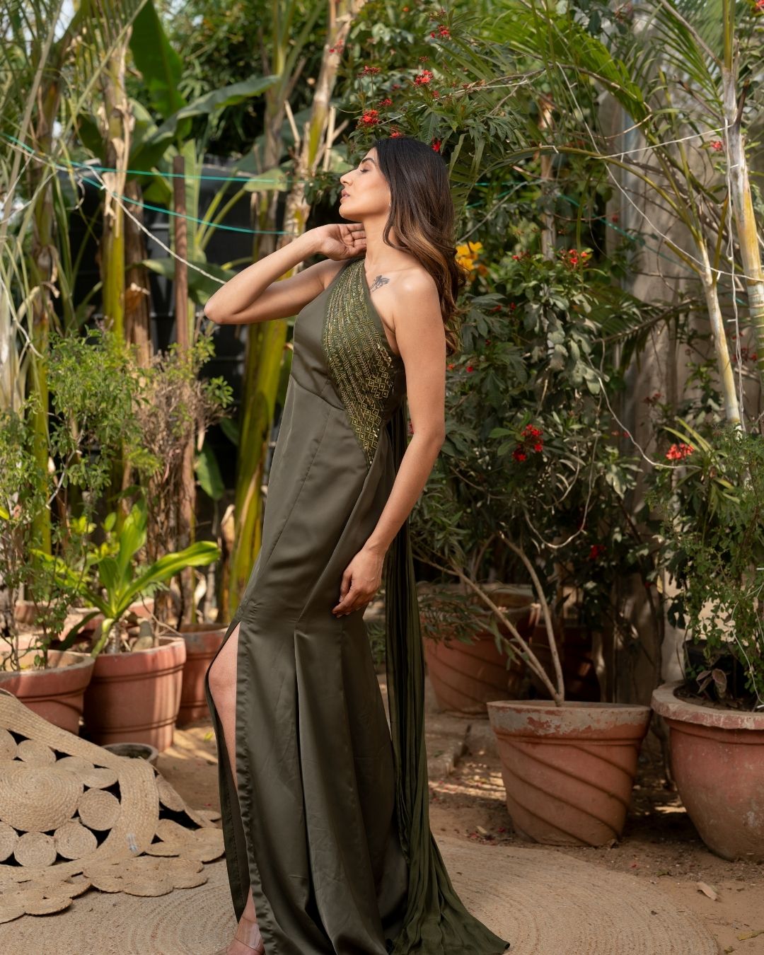 Lithe - One Shoulder Gown Dress