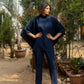 Day Flower - Blue Kaftan Pant Cord Set