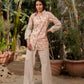Sashay - Beige Shirt Top with Pant Set