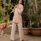 Sashay - Beige Shirt Top with Pant Set
