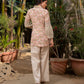 Sashay - Beige Shirt Top with Pant Set