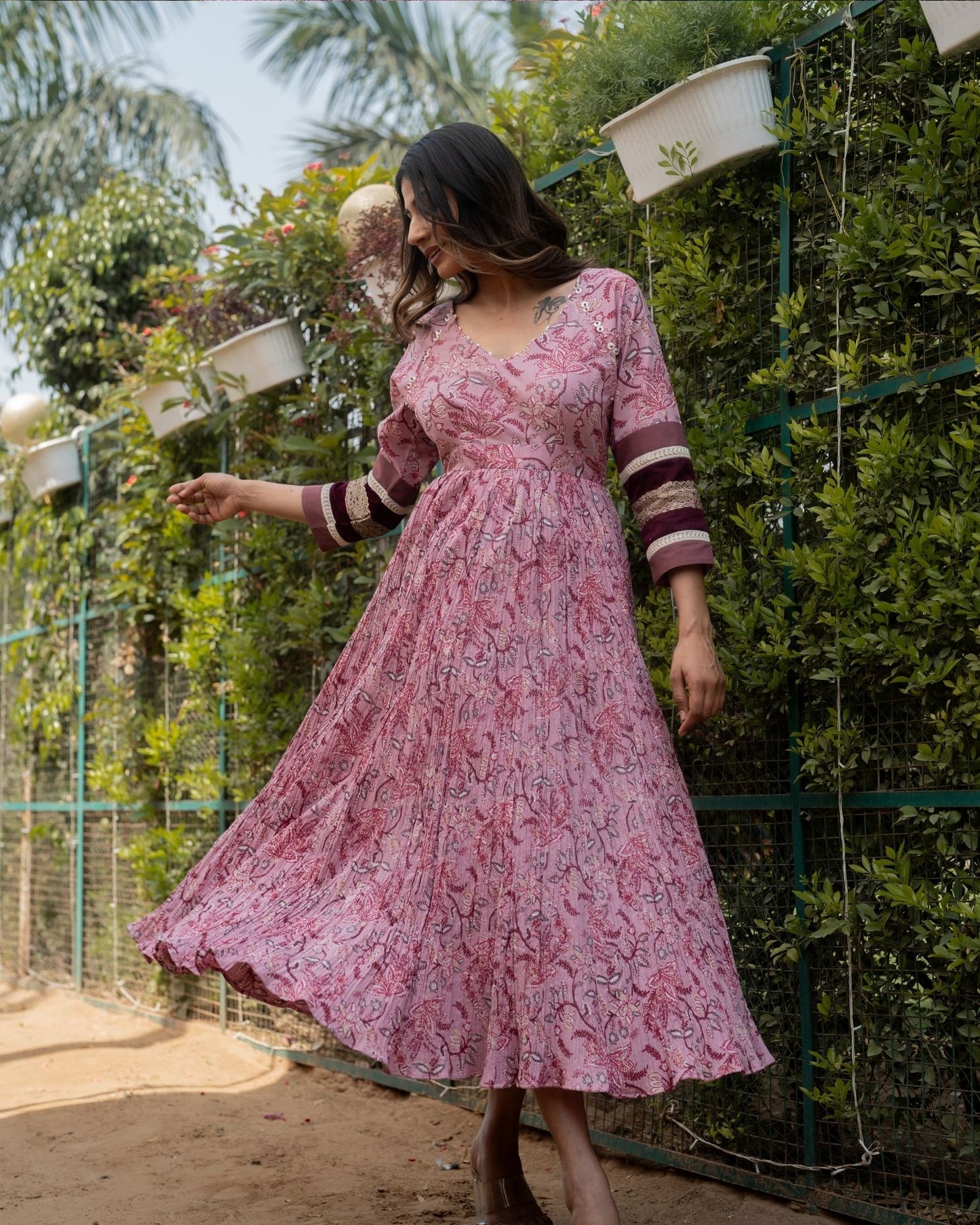 Crocus - Raspberry Pink Maxi Dress