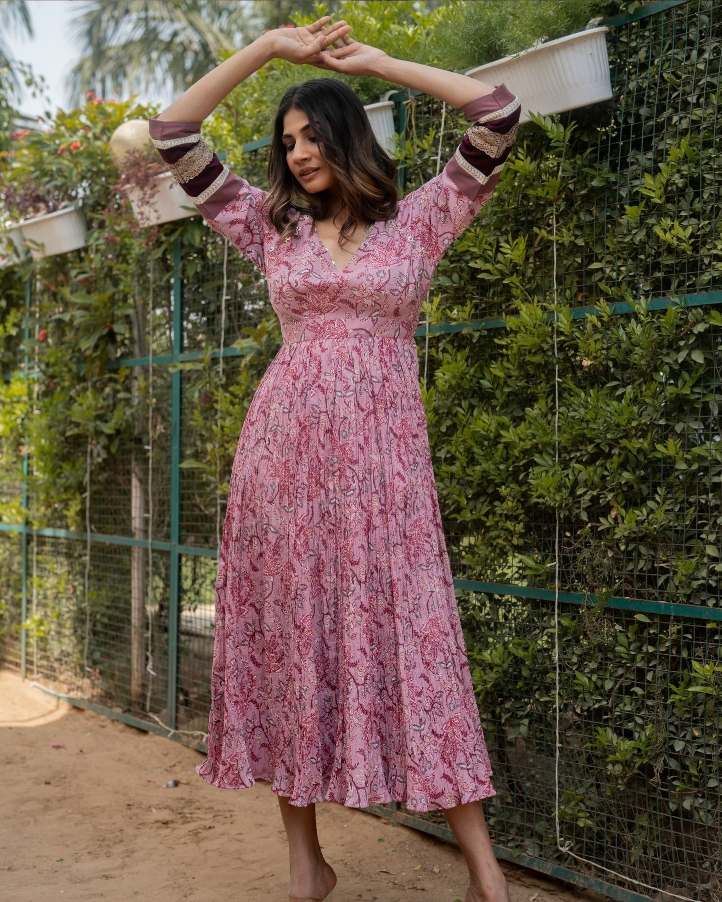 Crocus - Raspberry Pink Maxi Dress