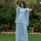 Inara - Ice Blue Kaftan Garara Set