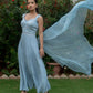 Idika - Ice Blue Anarkali Dupatta Set