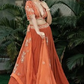 Ambar Lehenga Ensemble in with Blouse and dupatta dresses Silk, Organza, and Chinon Silk"