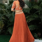 Ambar Lehenga Ensemble in with Blouse and dupatta dresses Silk, Organza, and Chinon Silk"