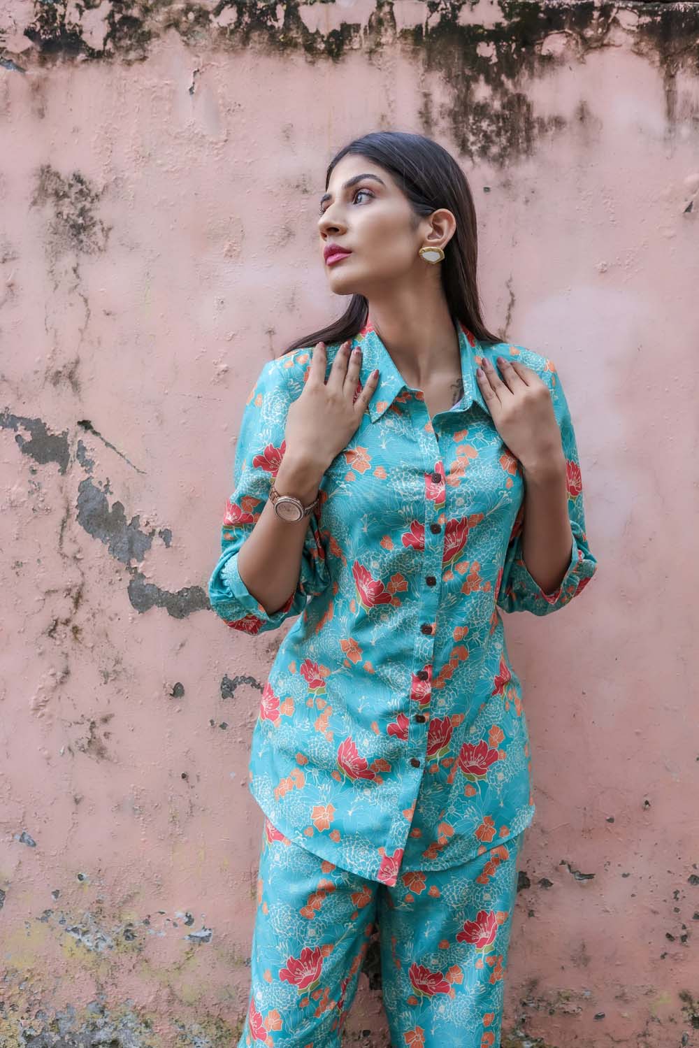 Marigold - Sea Green Co-ord Set for Women
