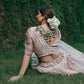 Sogat - Rose Gold Lehenga With Bilouse and Dupatta Set