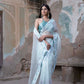 Shatika - Aqua Designer Saree Blouse