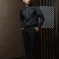Naiim - Black Stylish Nehru Collar Shirt For Men's