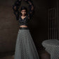 Checkmate - Checked Skirt and Designer Blouse with Dupatta Set