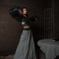 Checkmate - Checked Skirt and Designer Blouse with Dupatta Set