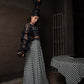 Checkmate - Checked Skirt and Designer Blouse with Dupatta Set