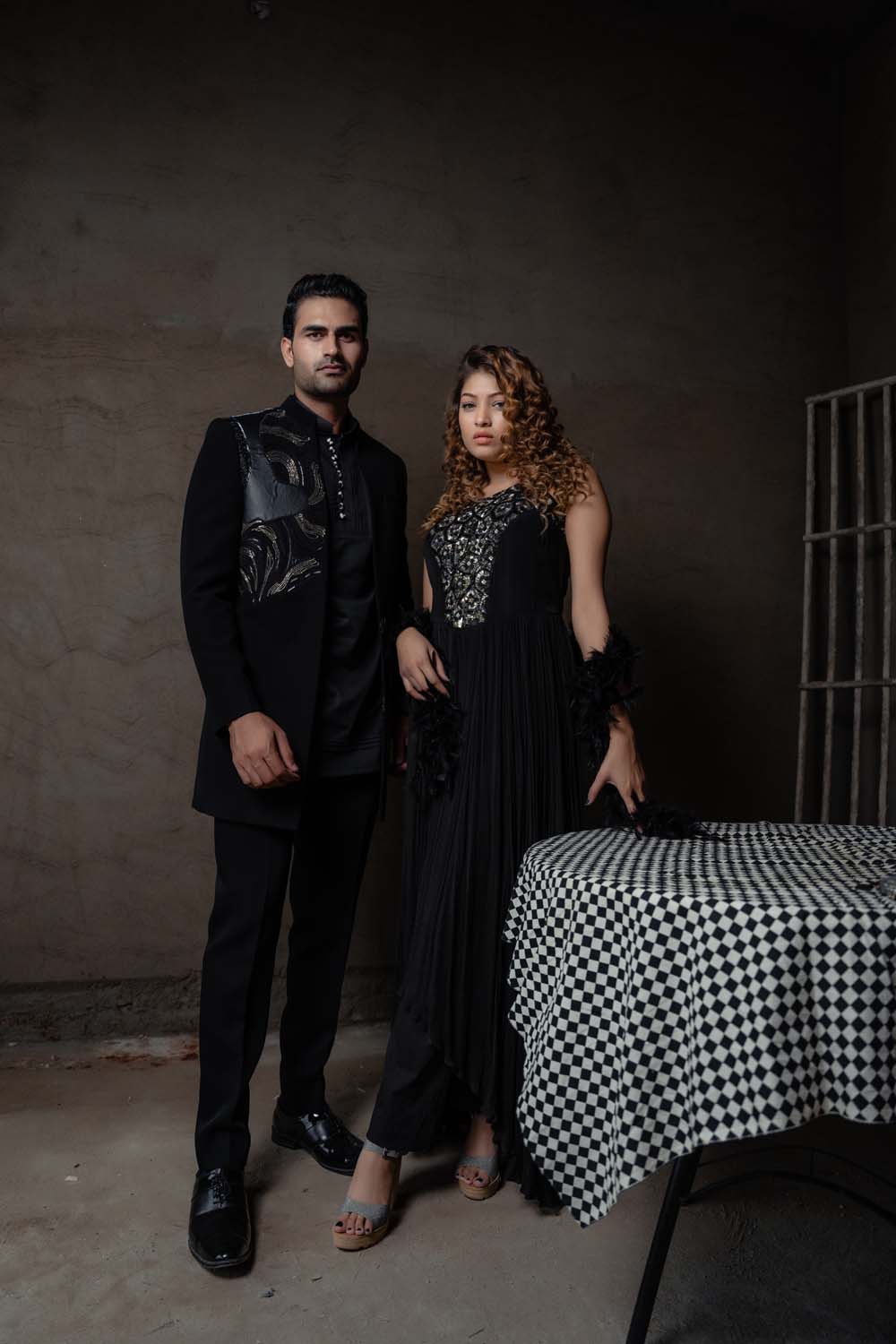 Ranj - Black Anarkali Dress