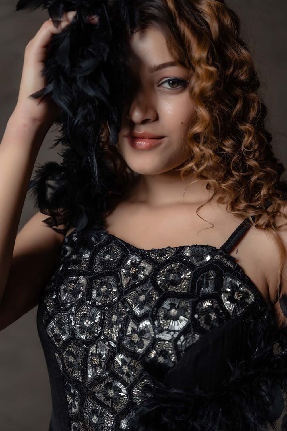 Ranj - Black Anarkali Dress