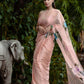 Jasmine Saree - Organza Rose Gold Saree With Blouse