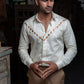 Afar - Long Sleeve Off White Shirt For Men's