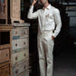 Ahmad - Off White Giza Cotton Shirt for Men's
