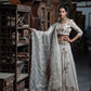 Aalam - Organza Off White Lehenga, Blouse and Dupatta Set