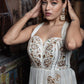 Nuria - Off White Sleeveless Anarkali Dress