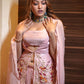 Mehandi - Rose Gold Garara With Top & Cape