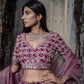 Kane - Mauve Lehenga Blouse and Dupatta Set