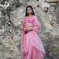 Ikhan - Baby Pink Lehenga Blouse Dupatta Set