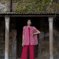 Shurkh - Red Top Pant and Jacket Set of Three