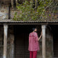 Shurkh - Red Top Pant and Jacket Set of Three