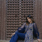 Aakashi - Blue Organza Puffy Sleeves Anarkali Suit for Women