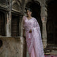 Gulab - Babypink Organza Saree with Bralette Blouse
