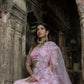 Damvri - Babypink Lahenga with Bralette and Dupatta Set