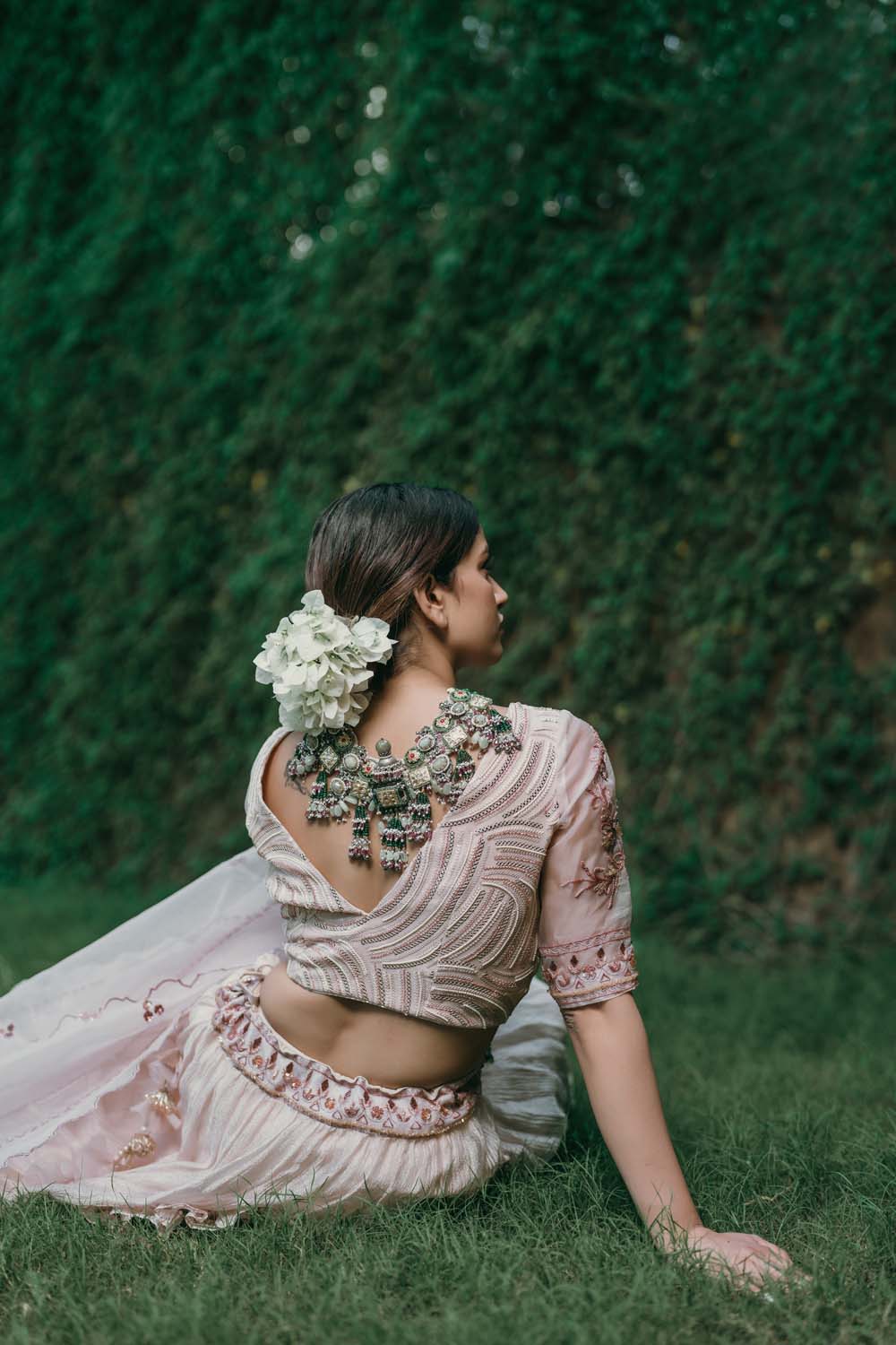 Sogat - Rose Gold Lehenga With Bilouse and Dupatta Set