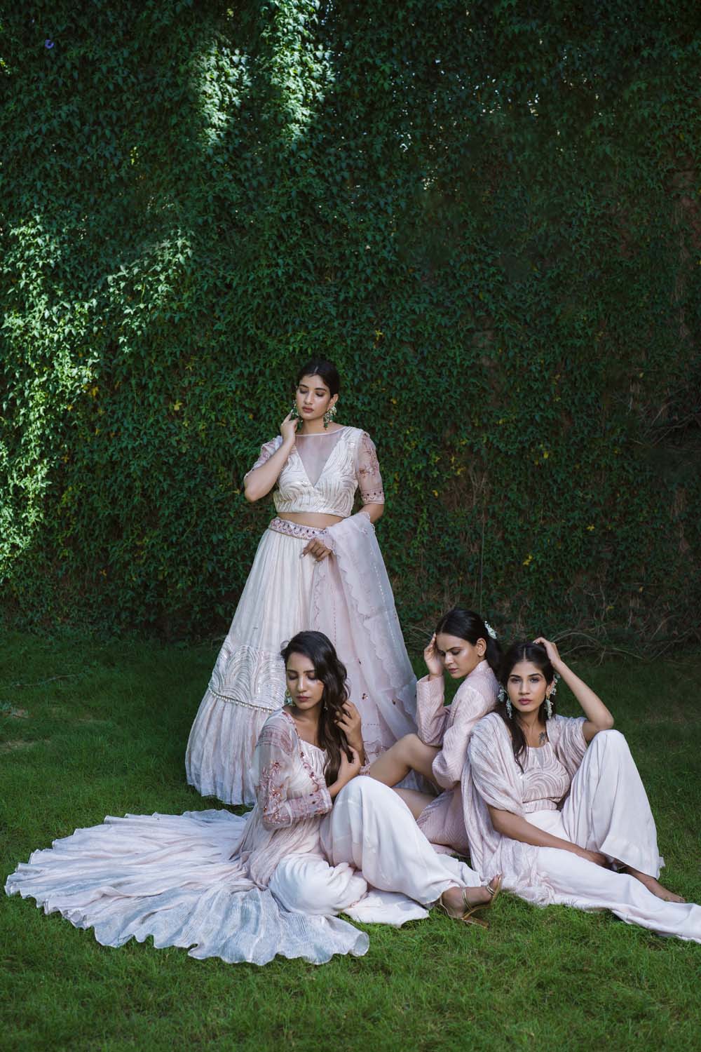 Sogat - Rose Gold Lehenga With Bilouse and Dupatta Set