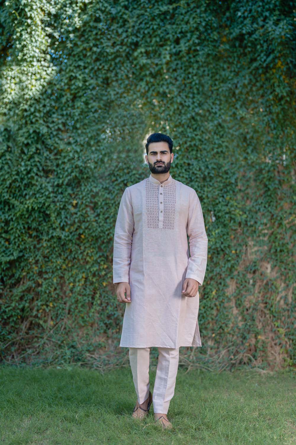 Najir - Rose Gold Kurta With Pant Set