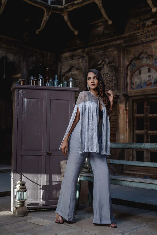 Aavedee - Cape Set with Palazzo Pants